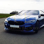 AC Style Gloss Black Front Splitter for BMW G14 G15 G16 8 Series 19-Present