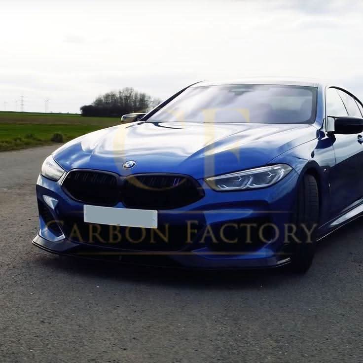 AC Style Gloss Black Front Splitter for BMW G14 G15 G16 8 Series 19-Present