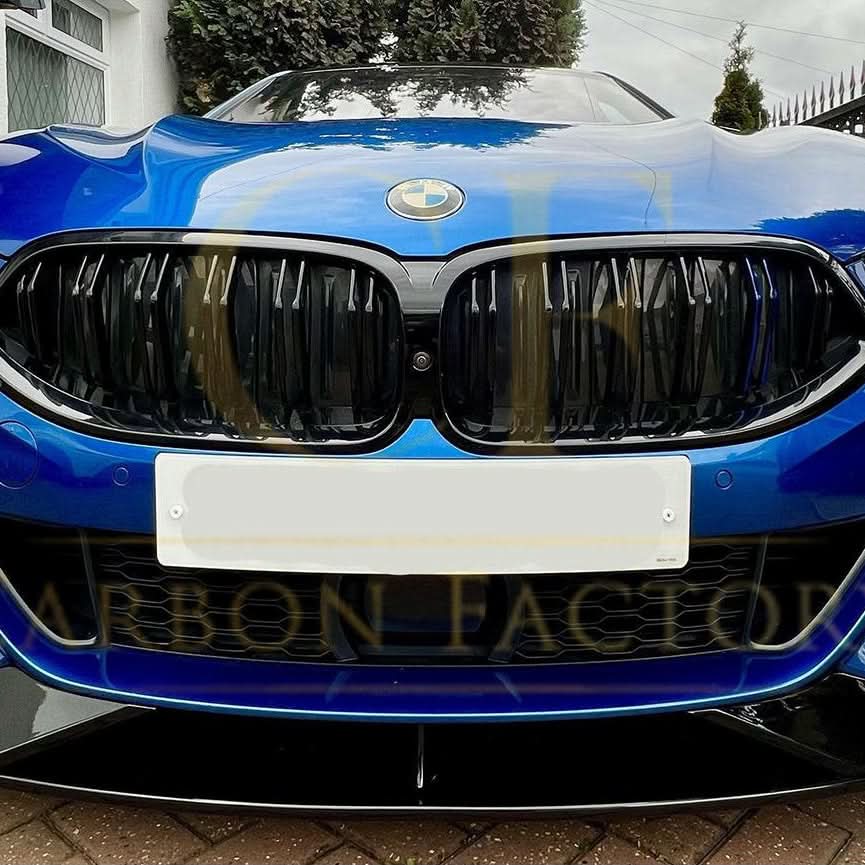 AC Style Gloss Black Front Splitter for BMW G14 G15 G16 8 Series 19-Present