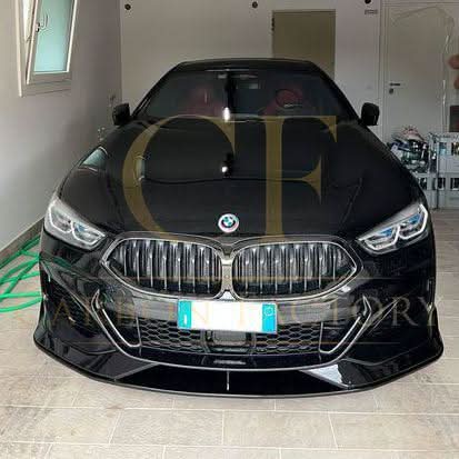 AC Style Gloss Black Front Splitter for BMW G14 G15 G16 8 Series 19-Present