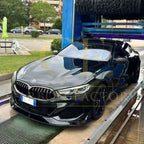 AC Style Gloss Black Front Splitter for BMW G14 G15 G16 8 Series 19-Present