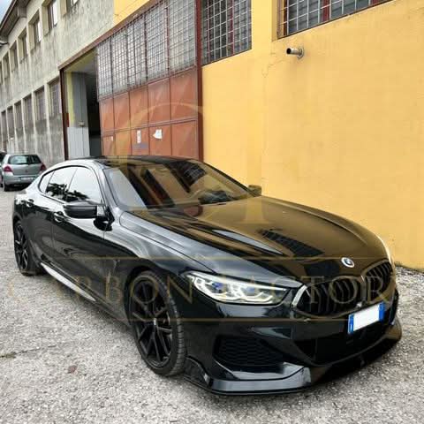 AC Style Gloss Black Front Splitter for BMW G14 G15 G16 8 Series 19-Present
