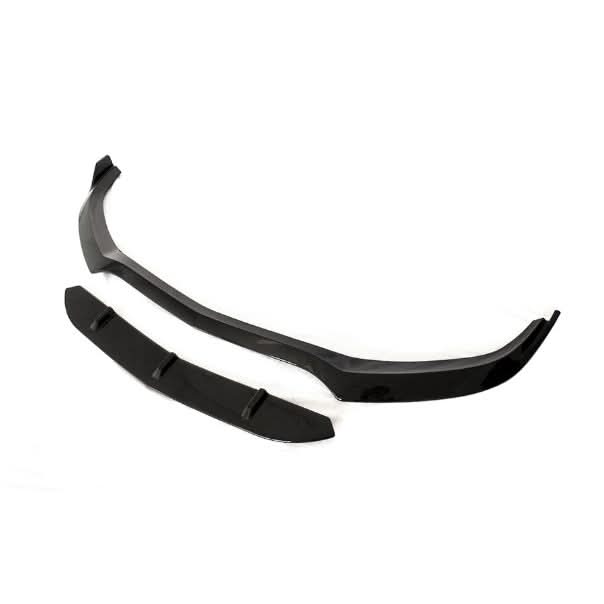 A Style Gloss Black Front Splitter for Mercedes Benz W205 C63 15-22