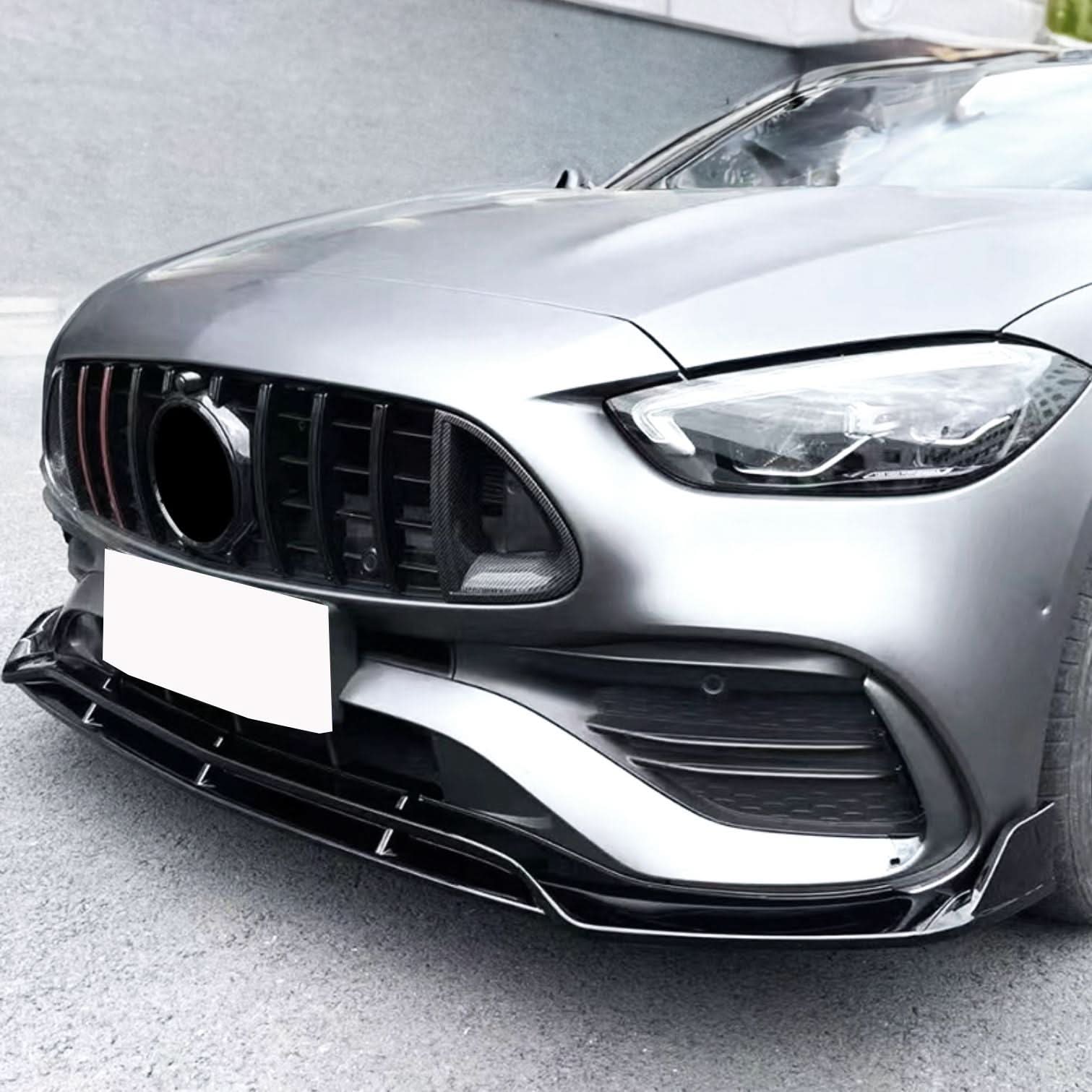 Brabus 2 Style Gloss Black Front Splitter for Mercedes Benz W206 C Class 22-Present