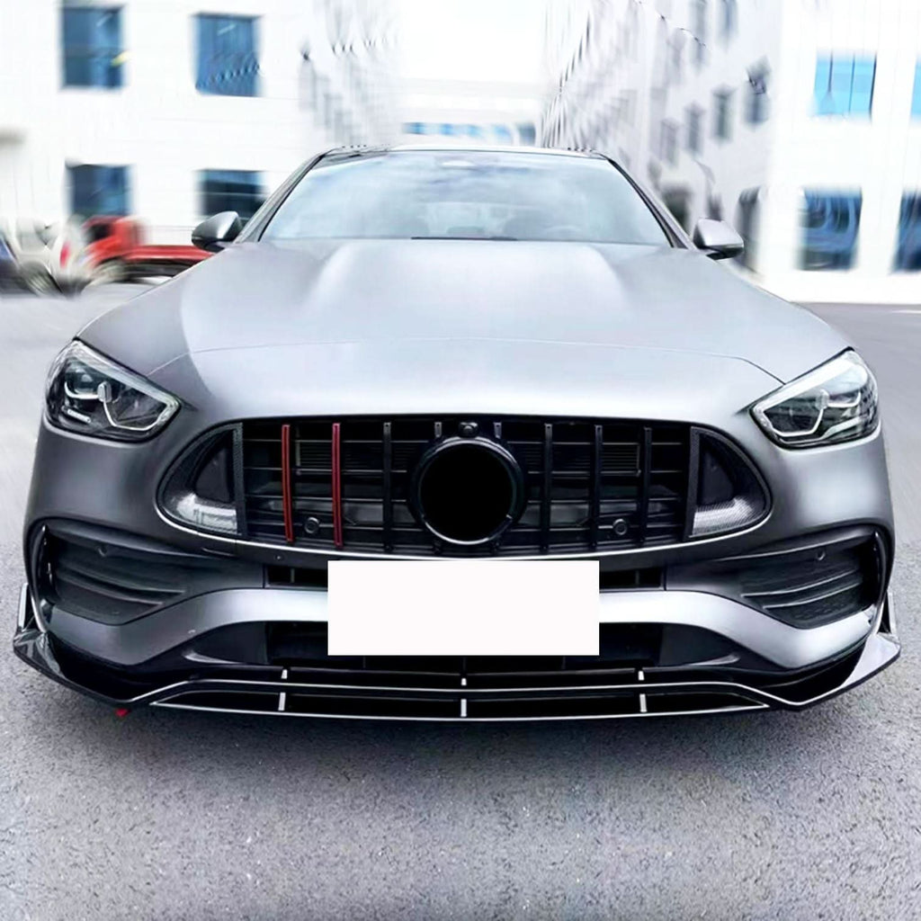 Brabus 2 Style Gloss Black Front Splitter for Mercedes Benz W206 C Class 22-Present