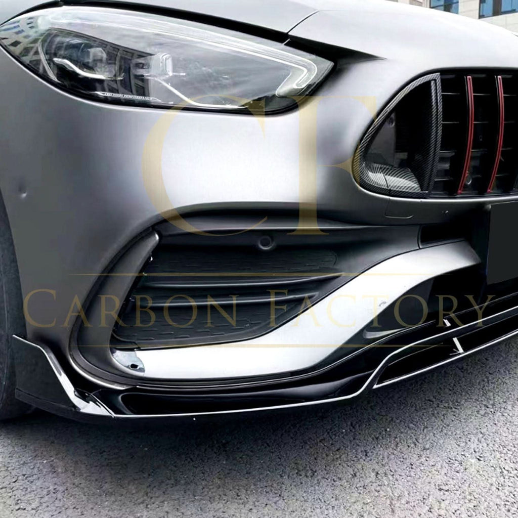 Brabus 2 Style Gloss Black Front Splitter for Mercedes Benz W206 C Class 22-Present