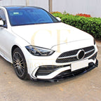 Brabus 3 Style Gloss Black Front Splitter for Mercedes Benz W206 C Class 22-Present