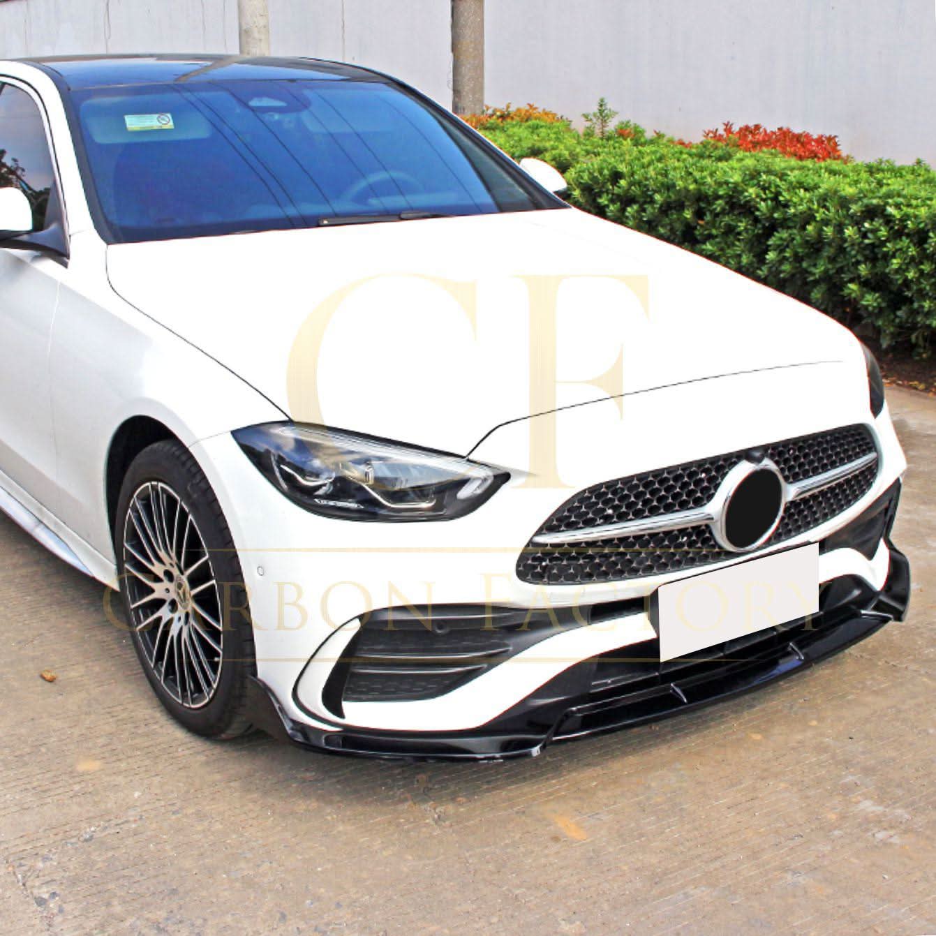 Brabus 3 Style Gloss Black Front Splitter for Mercedes Benz W206 C Class 22-Present