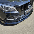 Brabus Style Gloss Black Front Splitter for Mercedes Benz W117 CLA AMG 16-19