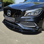 Brabus Style Gloss Black Front Splitter for Mercedes Benz W117 CLA AMG 16-19