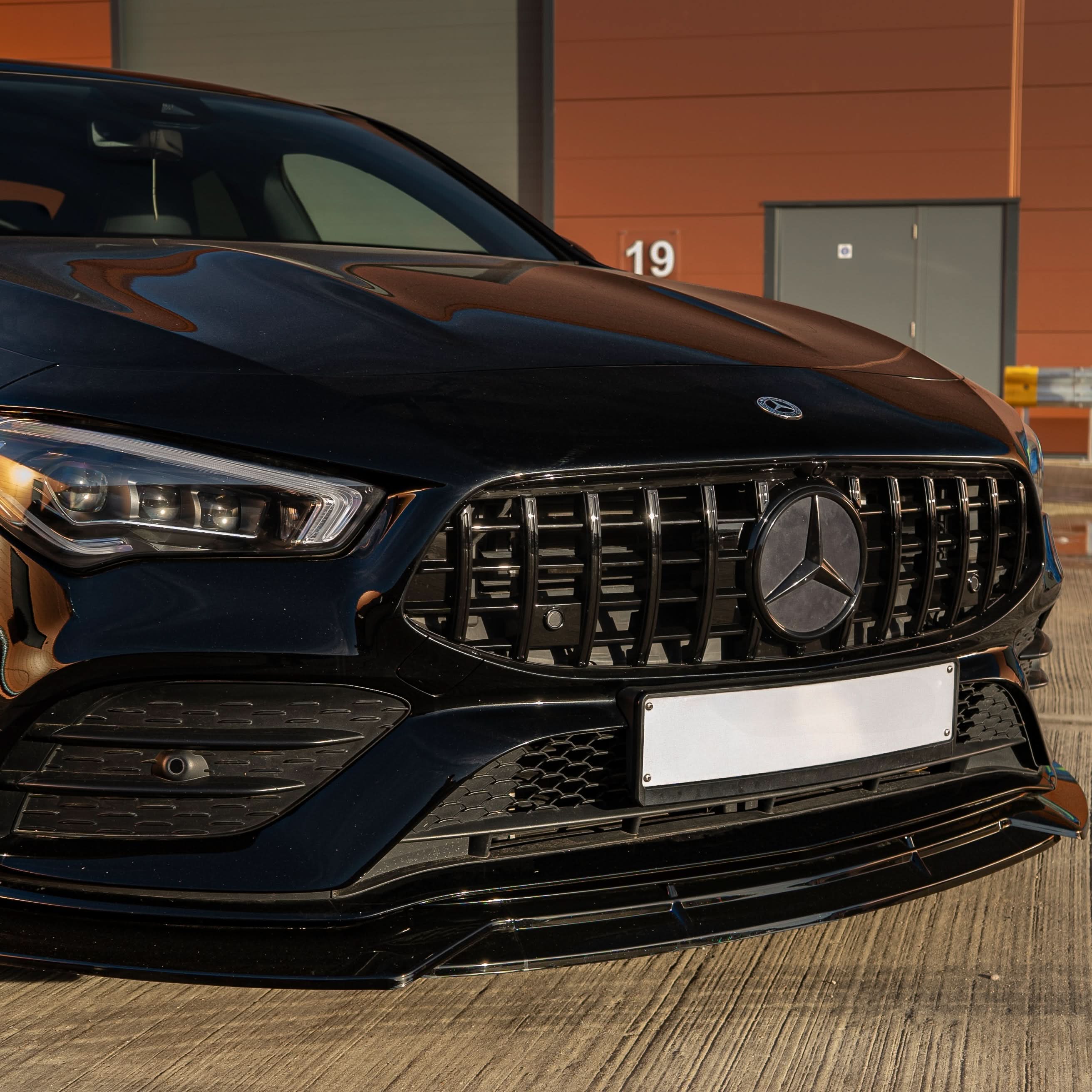 Brabus Style Gloss Black Front Splitter for Mercedes Benz W118 CLA 19-23
