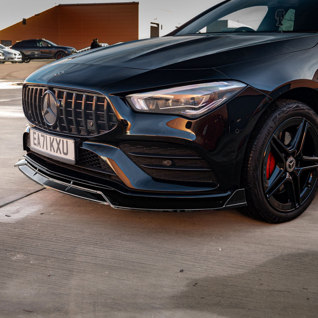 Brabus Style Gloss Black Front Splitter for Mercedes Benz W118 CLA 19-23