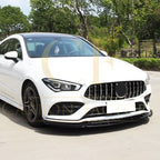 Brabus Style Gloss Black Front Splitter for Mercedes Benz W118 CLA 19-23