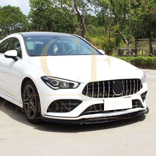 Brabus Style Gloss Black Front Splitter for Mercedes Benz W118 CLA 19-23