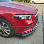 Brabus Style Gloss Black Front Splitter for Mercedes Benz W177 A Class AMG & A35 18-22