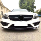 C43 Style Gloss Black Front Splitter for Mercedes Benz W205 C Class 15-18