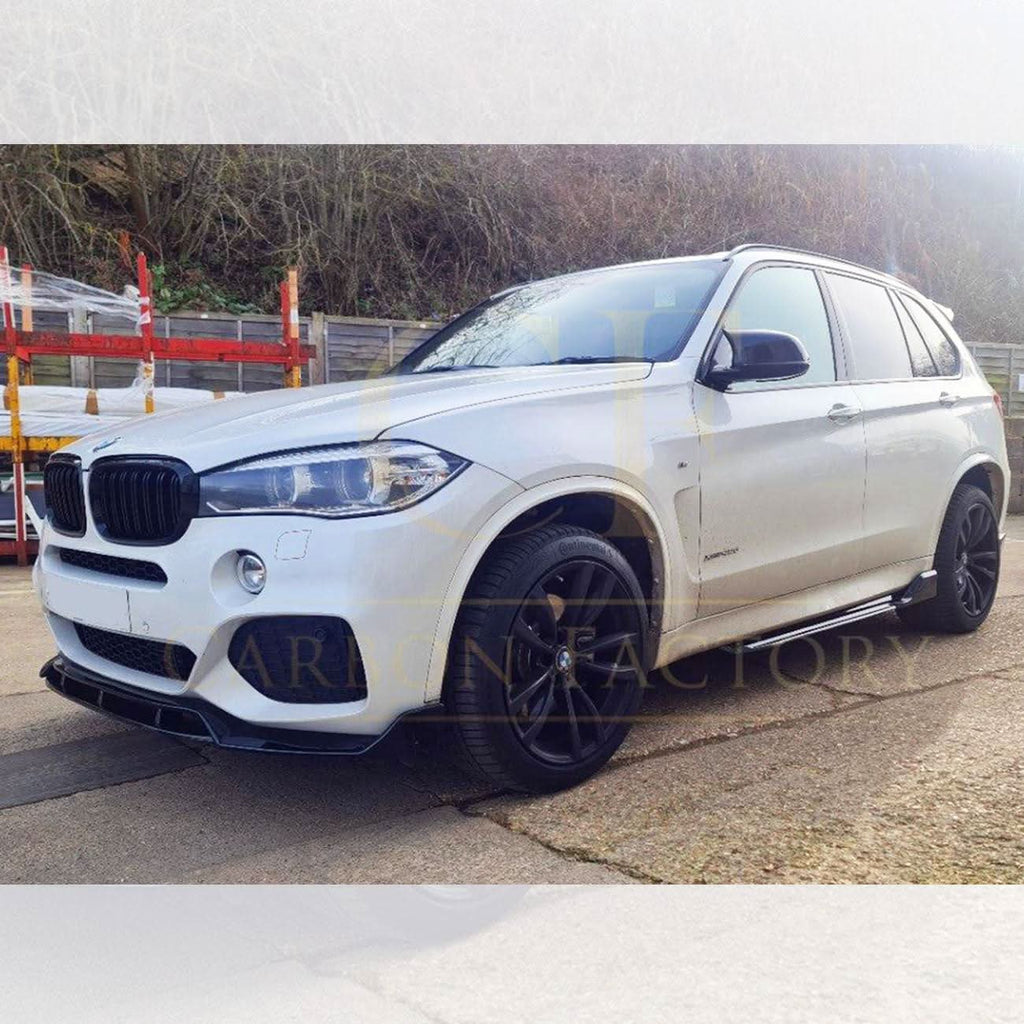 Carbon Factory Style Gloss Black Front Splitter for BMW F15 X5 13-18