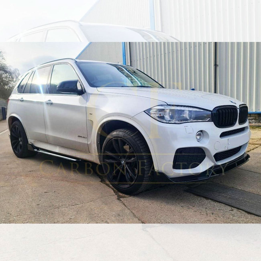 Carbon Factory Style Gloss Black Front Splitter for BMW F15 X5 13-18