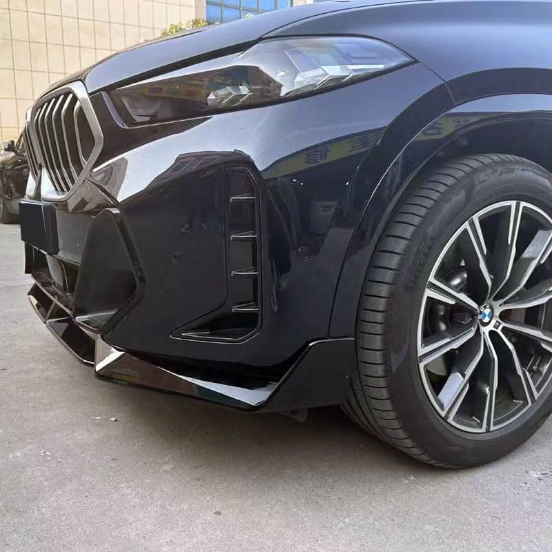CF Style Gloss Black Front Splitter for BMW G06 LCI X6 23-Present