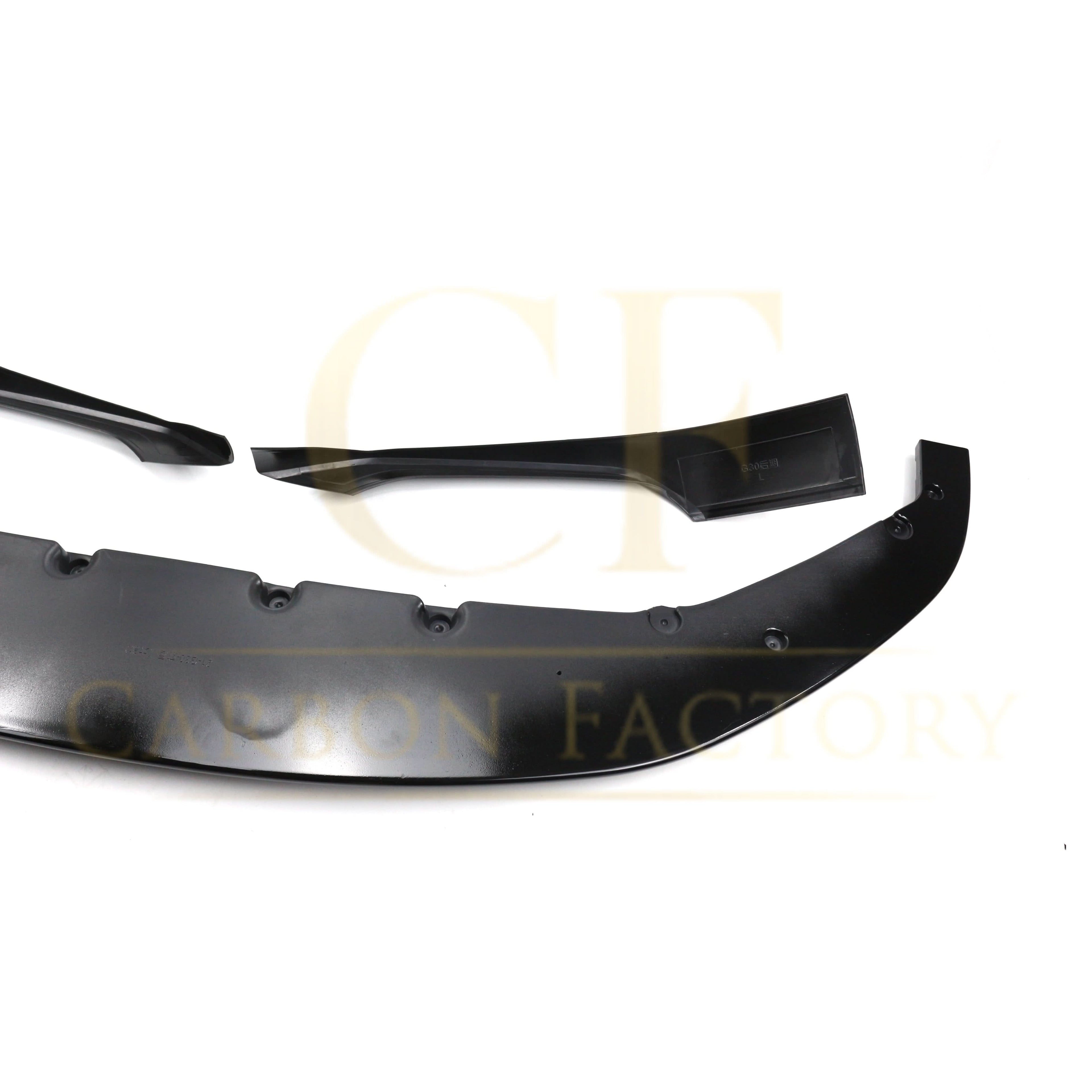 CF Style Gloss Black Front Splitter for BMW G30 G31 5 Series LCI 21-24