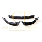 CF Style Gloss Black Front Splitter for Tesla Model 3 16-23