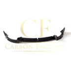CF Style Gloss Black Front Splitter for Tesla Model 3 16-23
