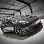 Competition Style Gloss Black Front Splitter for Tesla Model Y 19-24