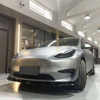 Competition Style Gloss Black Front Splitter for Tesla Model Y 19-24