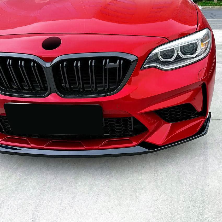 CS Style Gloss Black Front Splitter for BMW F87 M2 OG 14-20
