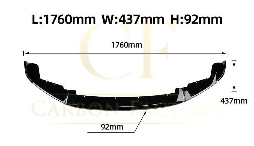 CS Style Gloss Black Front Splitter for BMW F87 M2 OG 14-20