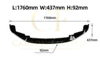 CS Style Gloss Black Front Splitter for BMW F87 M2 OG 14-20