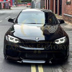 CS Style Gloss Black Front Splitter for BMW F87 M2C 14-18