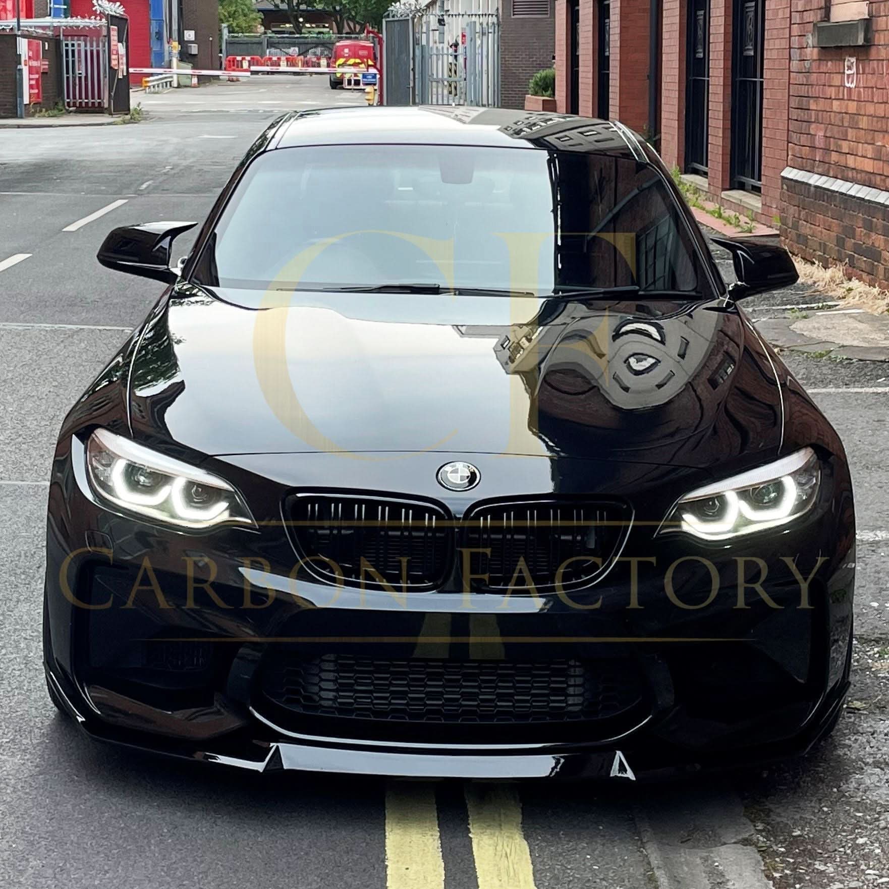 CS Style Gloss Black Front Splitter for BMW F87 M2C 14-18