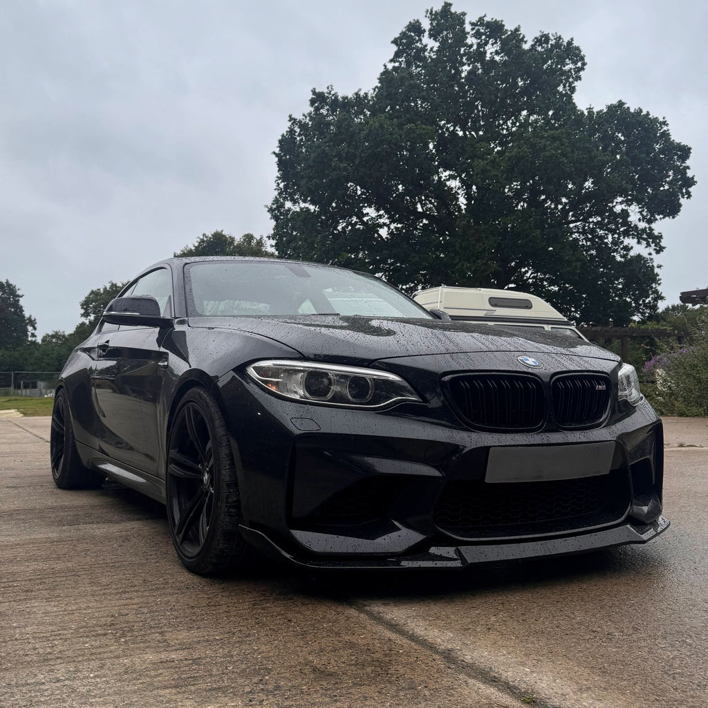 CS Style Gloss Black Front Splitter for BMW F87 M2C 14-18
