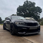 CS Style Gloss Black Front Splitter for BMW F87 M2C 14-18