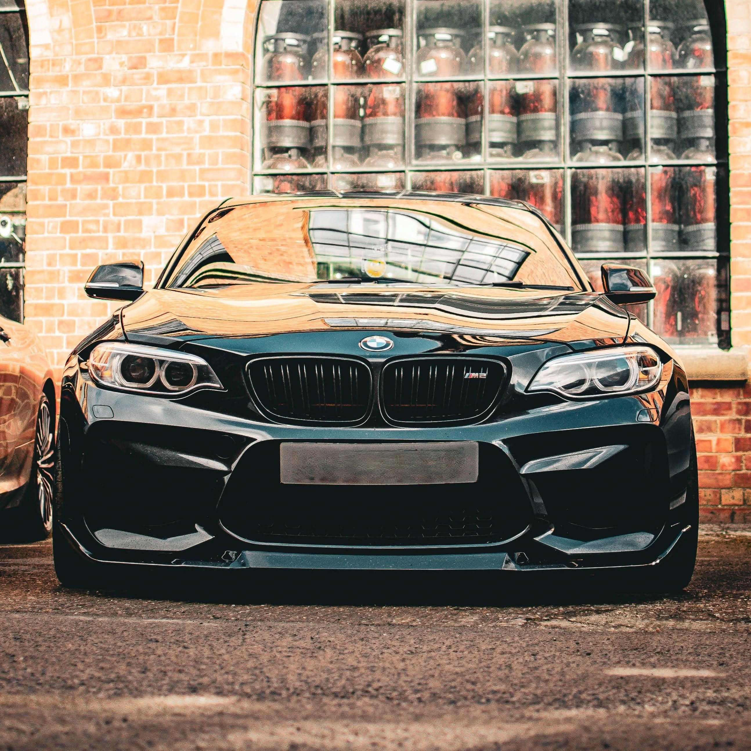 CS Style Gloss Black Front Splitter for BMW F87 M2C 14-18