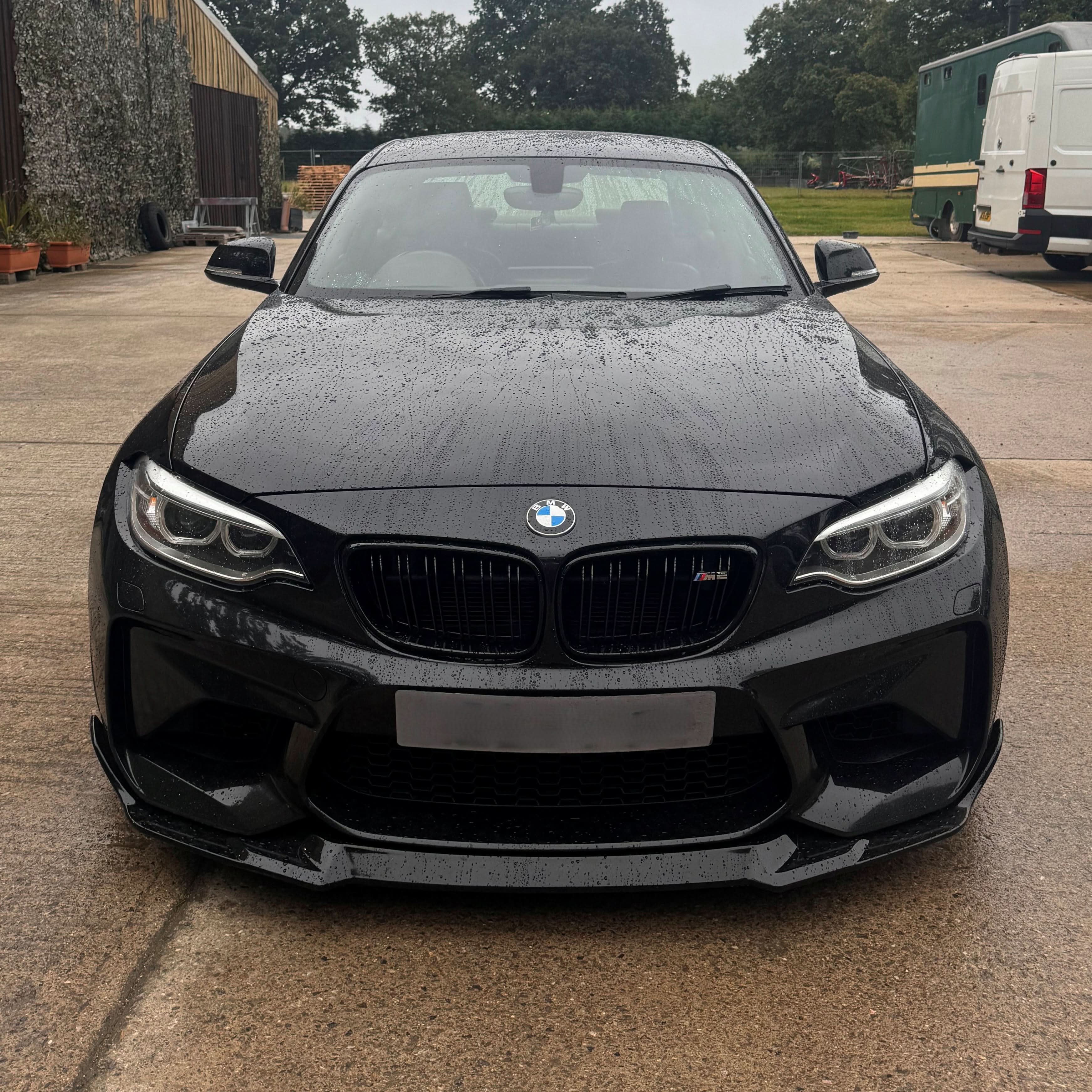 CS Style Gloss Black Front Splitter for BMW F87 M2C 14-18