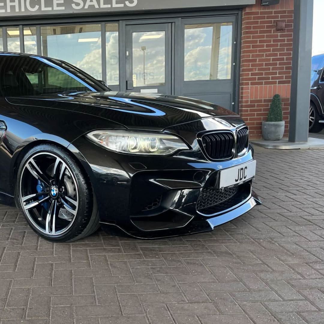CS Style Gloss Black Front Splitter for BMW F87 M2C 14-18