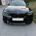 CS Style Gloss Black Front Splitter for BMW F87 M2C 14-18