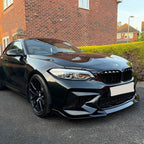CS Style Gloss Black Front Splitter for BMW F87 M2C 14-18