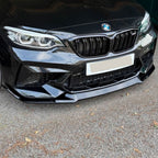 CS Style Gloss Black Front Splitter for BMW F87 M2C 14-18
