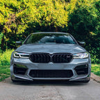 CS Style Gloss Black Front Splitter for BMW F90 M5 21-24