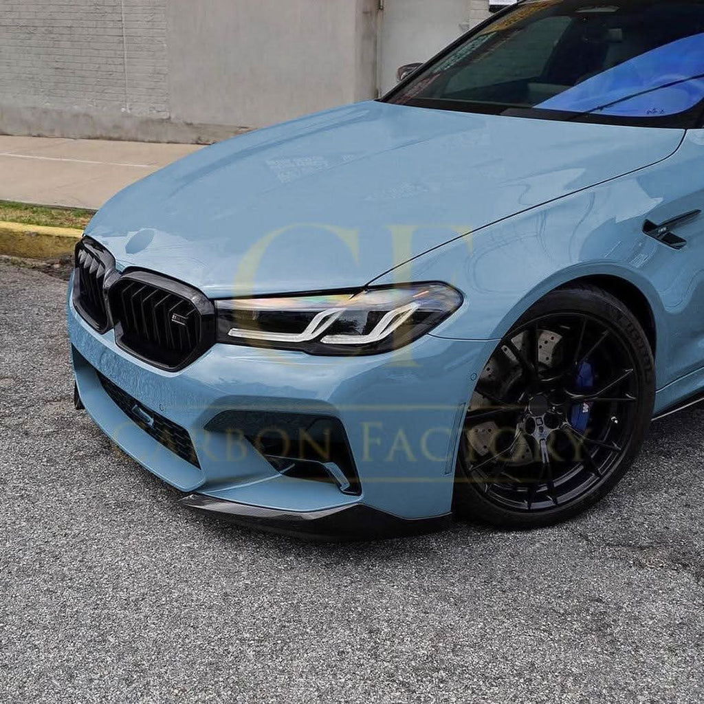 CS Style Gloss Black Front Splitter for BMW F90 M5 21-24