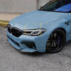 CS Style Gloss Black Front Splitter for BMW F90 M5 21-24