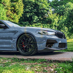 CS Style Gloss Black Front Splitter for BMW F90 M5 21-24