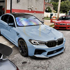 CS Style Gloss Black Front Splitter for BMW F90 M5 21-24