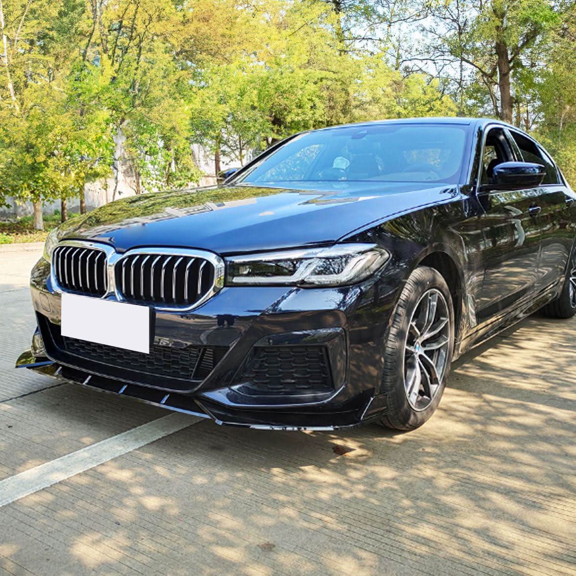CS Style Gloss Black Front Splitter for BMW G30 G31 5 Series LCI 21-24