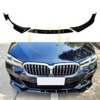 CS Style Gloss Black Front Splitter for BMW G30 G31 5 Series LCI 21-24