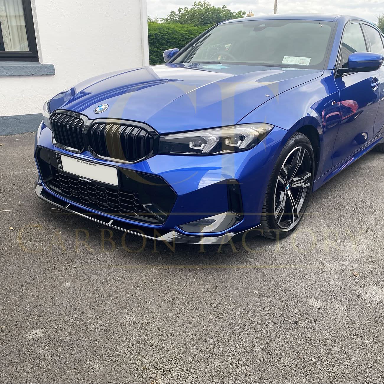 FD Style Gloss Black Front Splitter for BMW 3 Series G20 G21 LCI 23-Present