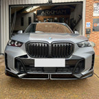 Gloss Black Body Kit 1 Splitter Diffuser Side Skirts Spoiler for BMW G05 LCI X5 23-Present